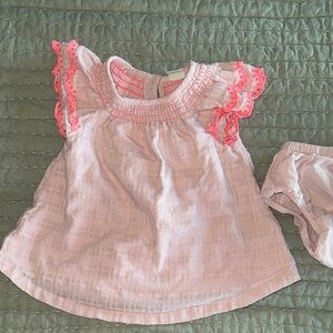 GAP Pink and White Kids Dress